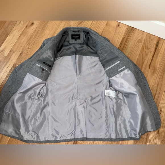 Banana Republic 100% Cotton Tailored Fit Gray Blazer Jacket Men’s Size 44L - Picture 8 of 13